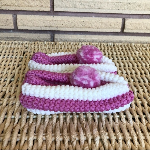 Kid's Handmade Phentex Yarn Slippers - 8.5 Toddler - Children's Slippers - Picture 8 of 8